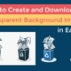 Easelly Tutorial: How to Create and Download Transparent Background Images in Easelly